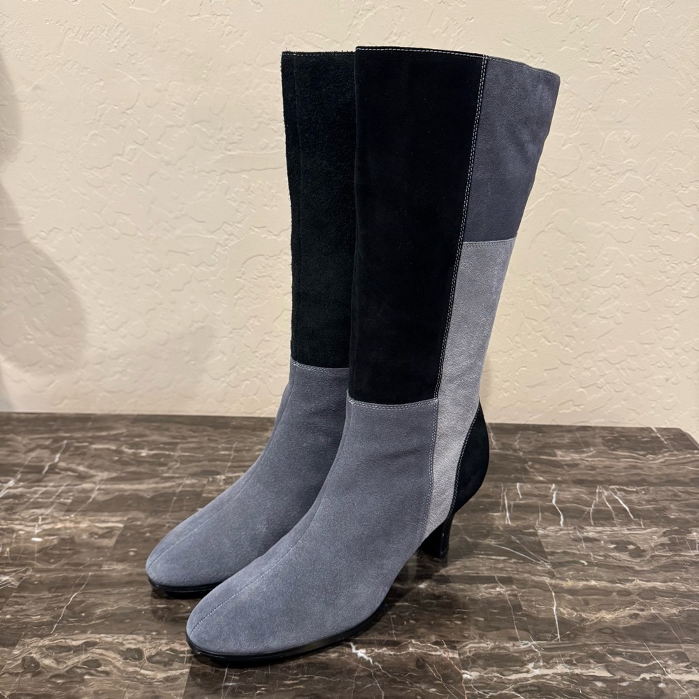 Aj Valenci Suede Patchwork Boots - image 4